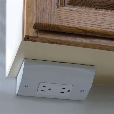 cabinet electrical box|shallow electrical box under cabinet.